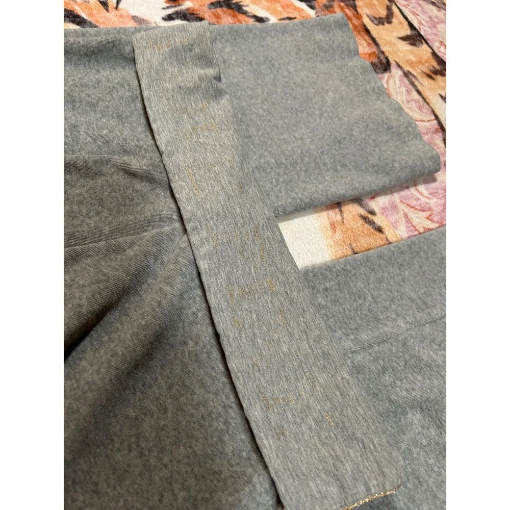 Y2K RARE‎ Victoria's Secret PINK Gray Foldover Waist Velour Pants Flare Leg XS - Picture 8 of 11